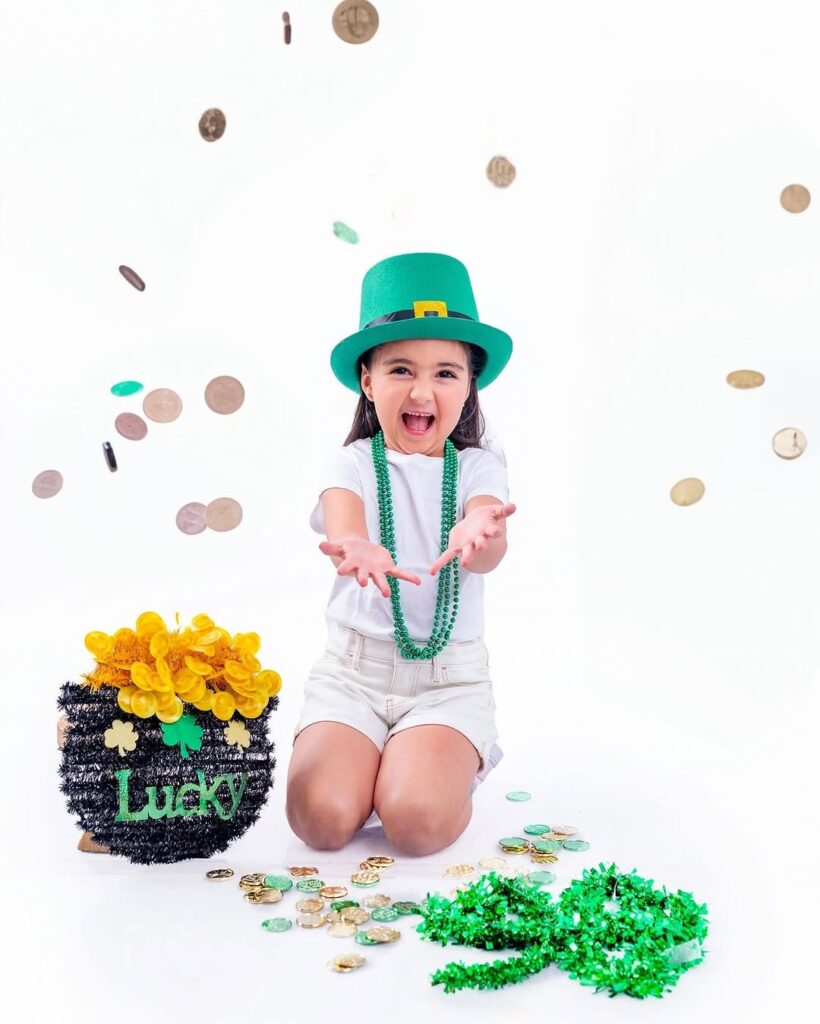 12 st patricks day baby photoshoot