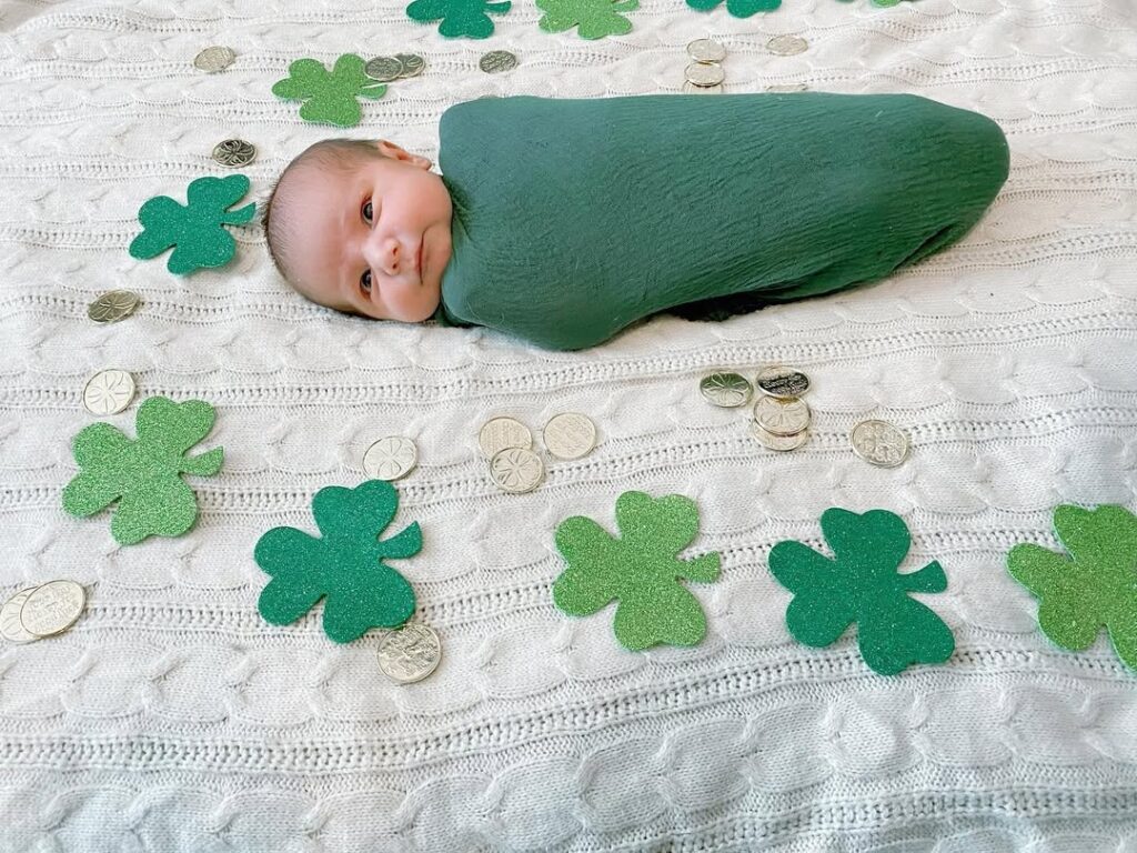 25 st patricks day baby photoshoot