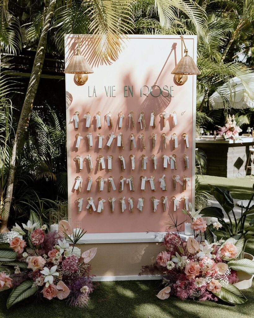 11 seating chart wedding ideas