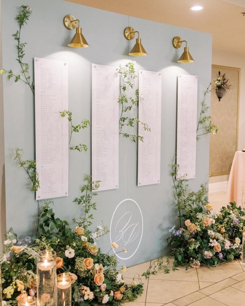 14 seating chart wedding ideas